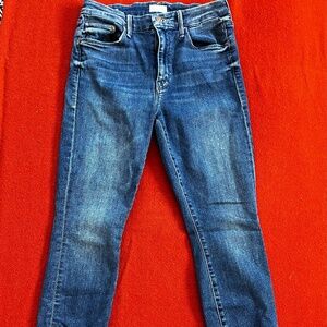 Mother Denim the Looker Ankle Fray